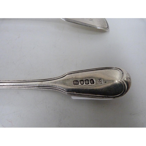 61 - Pair of Georgian silver tablespoons