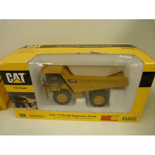 71 - Two die cast models, Cat 988G and a Cat 77B, both boxed