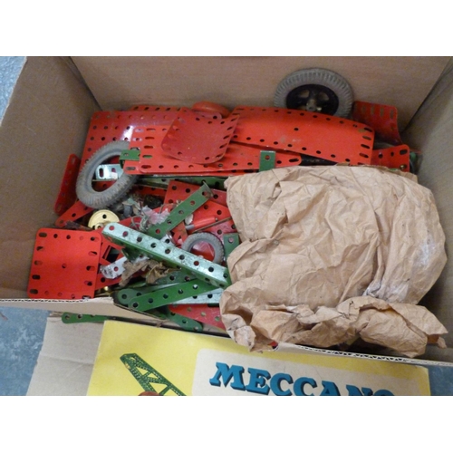 87 - Vintage box of Meccano