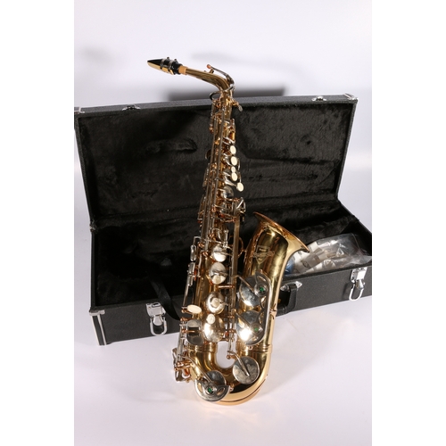 242 - Super Schwarzschild saxophone in fitted case