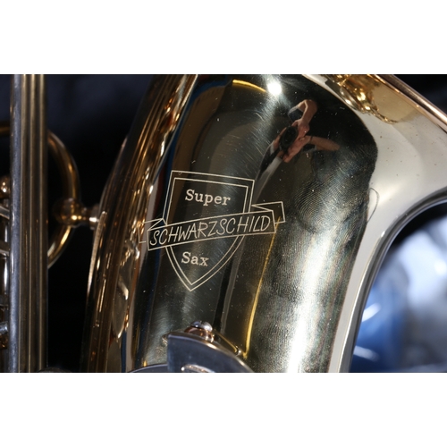 242 - Super Schwarzschild saxophone in fitted case