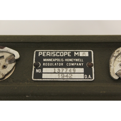 130 - WW2 U.S M6 tank periscope dated December 1942 and manufactured by the Minneapolis-Honeywell Regulato... 