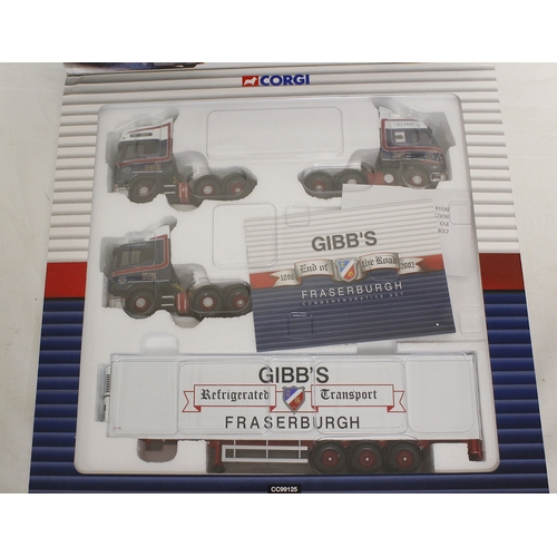 330 - Corgi 1:50 diecast scale model vehicles gift set CC99125 Gibb's of Fraserburgh - End of the Road 189... 