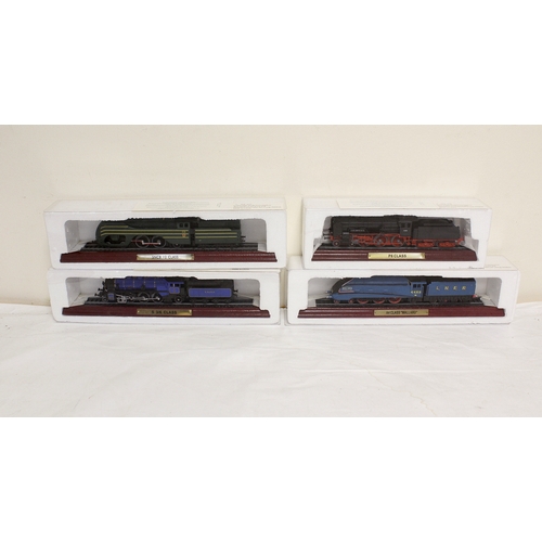 336 - Four Atlas Editions model steam trains to include LNER A4 class 