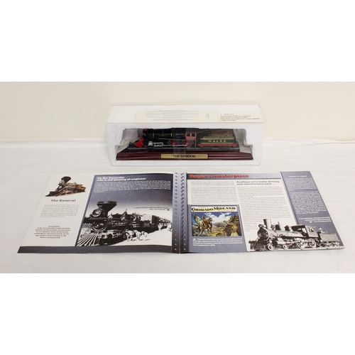 338 - Four Atlas Editions model steam trains to include American 1855 model of 