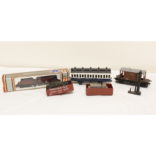 344 - Two boxes of vintage model railway rolling stock mostly commercial and industrial. A.F