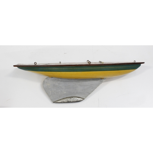 290 - Clyde Model Dockyard Ltd wood and metal built model pond yacht 56cm long, two Star Yacht model yacht... 