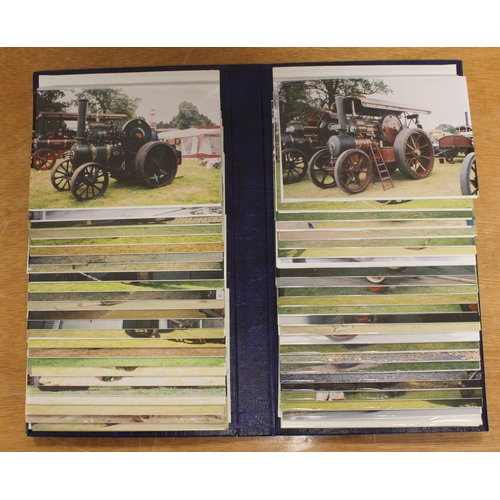 368 - Original photographs.  A four album archive of colour photographs of Fowler traction engines and two... 