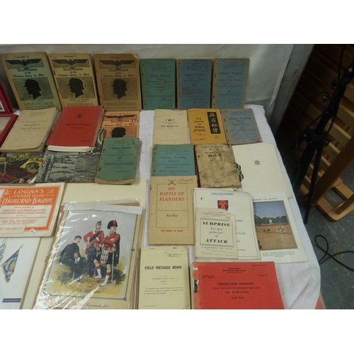 142 - Large collection of field manuals, infantry drill books and military reference books mostly 1950s bu... 