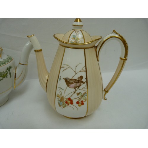 44 - Vintage porcelain to include Wedgwood teapot, floral cup and saucer etc.