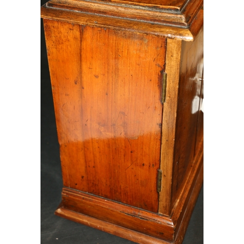 309 - Victorian walnut apprentice piece type small three-drawer table-top cabinet, 36cm tall