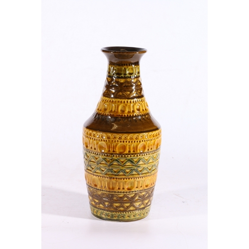 1 - West German glazed pottery vase, mark to base 606-30.