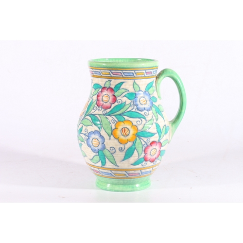 3 - Charlotte Rhead floral decorated large jug, marked to base 5411.