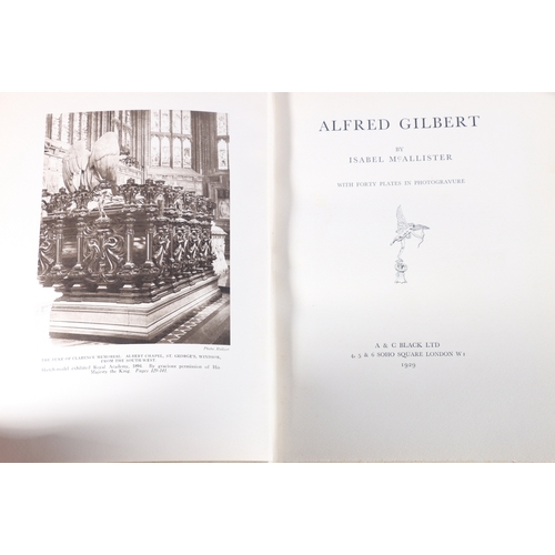 43 - Alfred Gilbert by Isobel McAllister with 40 plates in photographs and The Watercolours and Drawings ... 