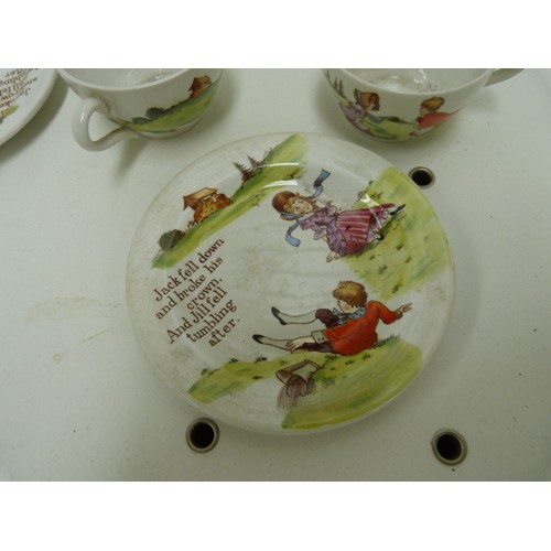 48 - Copeland Spode Jack & Jill teawares.