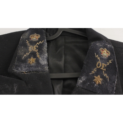 91 - British Royal Navy dress uniform jacket having brass naval buttons by Firmin