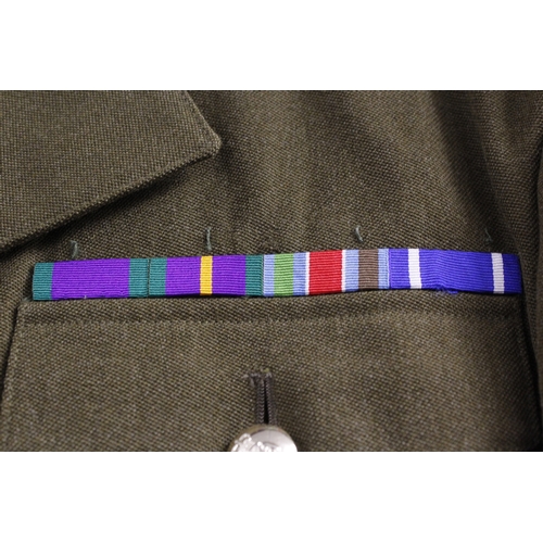 92 - British Army dress uniform jacket having Polikoff Universal Ltd label