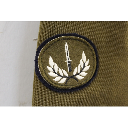 95 - British Army dress uniform jacket having Bernard Uniforms Ltd label