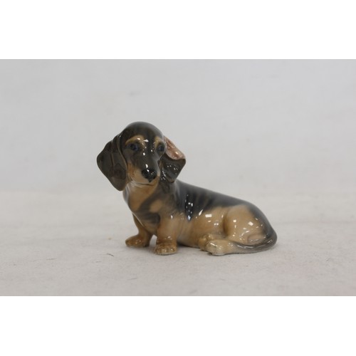 143 - Royal Copenhagen porcelain figure of a Dachshund, no. 3140. 