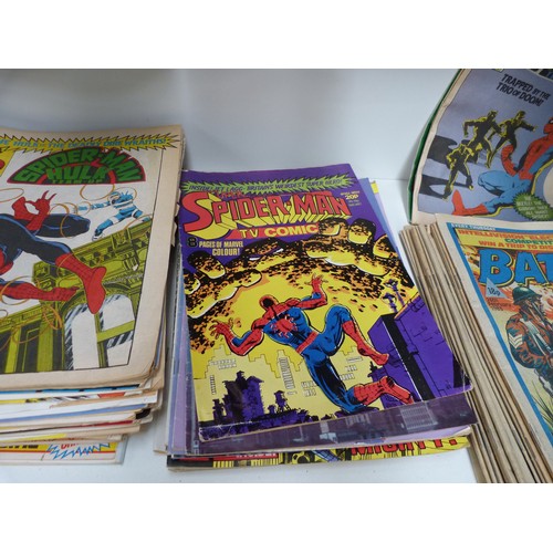 158 - Collection of vintage comics to include Spiderman, The Hulk etc.