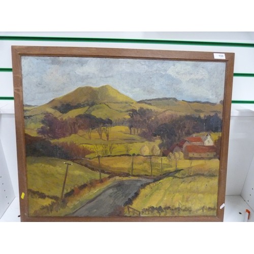 133 - Mid 20th century school.Scottish Landscape.Oil on canvas.