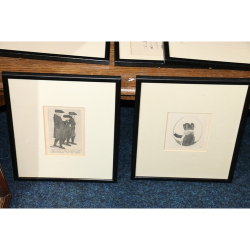 226 - JOHN KAY (1742-1826), twenty framed etchings in black frames, frame size, 30cm x 24cm, including 175... 