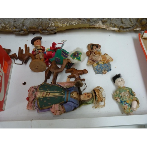 162 - Small box of miscellaneous continental dolls.