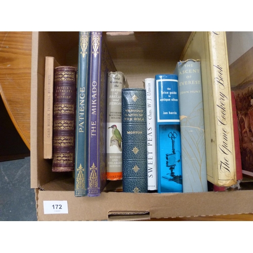 172 - Box of vintage books.