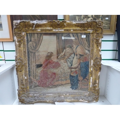 176 - Large gilt framed tapestry picture.