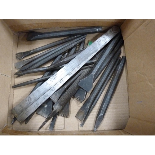 110 - Assorted chisels.