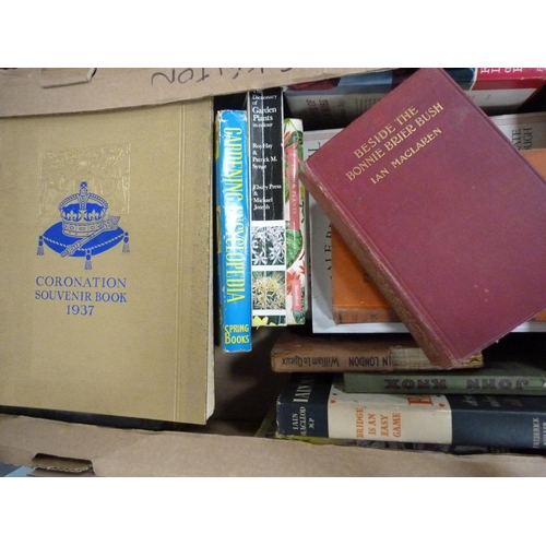 115 - Three boxes of assorted vintage books.