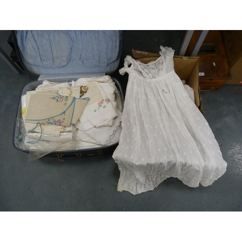 119 - Vintage christening dresses and other gowns.