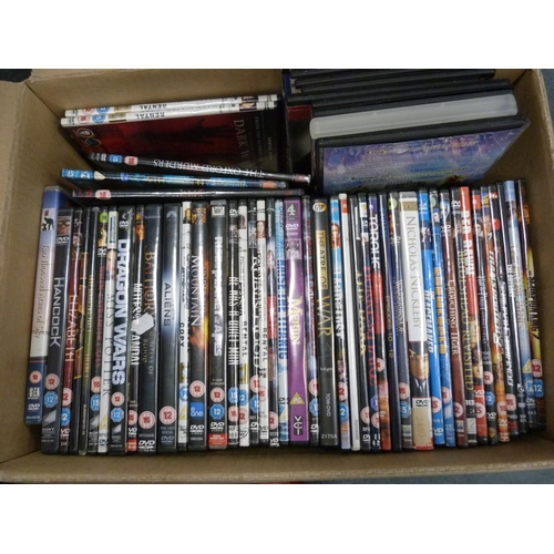 126 - Carton of DVDs.