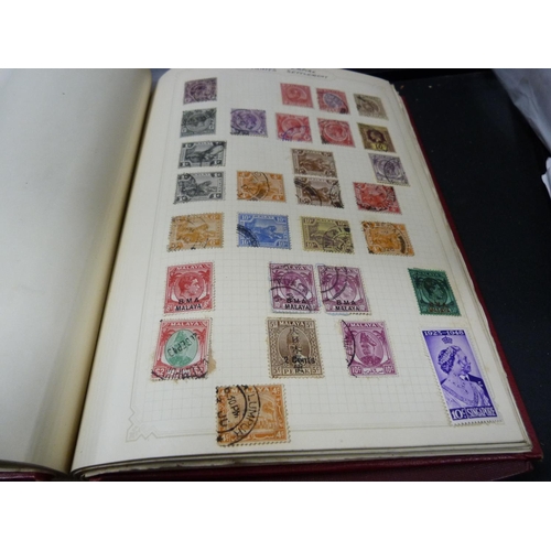 202 - Herald stamp album and a Stanley Gibbons Swiftsure stamp album and another, together with various st... 