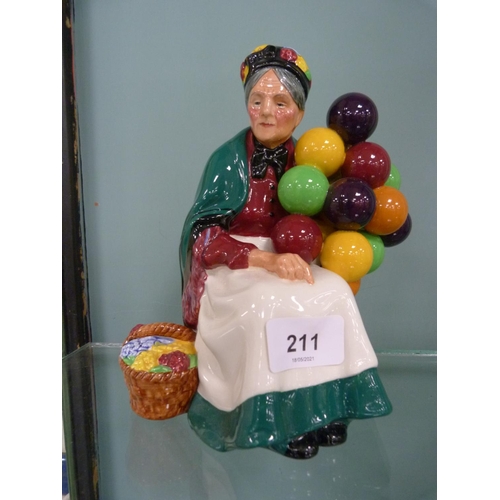 211 - Royal Doulton figure, 'The Old Balloon Seller' HN 1315.