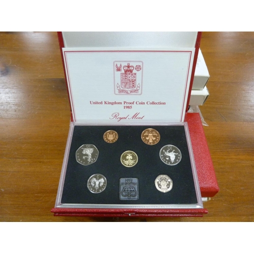 243 - Royal Mint Coinage of Great Britain and Northern Ireland/United Kingdom proof coin collections 1980 ... 