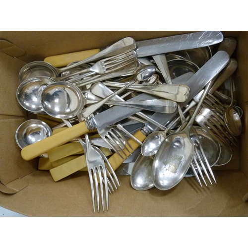 25 - Carton of flatware.