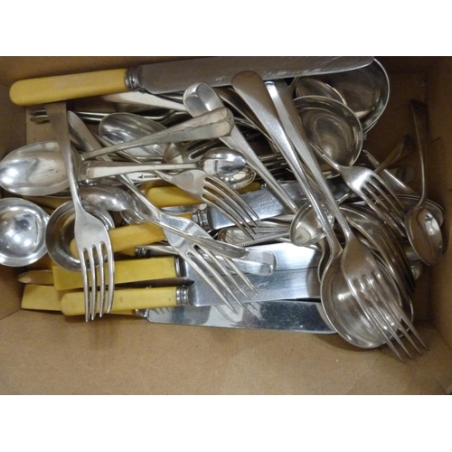 25 - Carton of flatware.