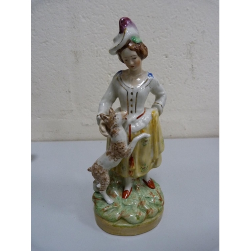 26 - Royal Doulton Miniature Street Vendors, 'The Orange Lady', Coalport figure, 'Special Day', a Staffor... 