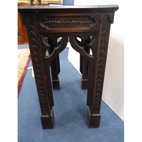 315 - Carved rectangular occasional table.