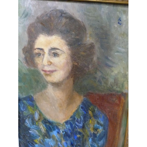 33 - EMMA TOLLEMACHE, portrait of Miss Jean Wynn-Scott, lecturer at RADA.