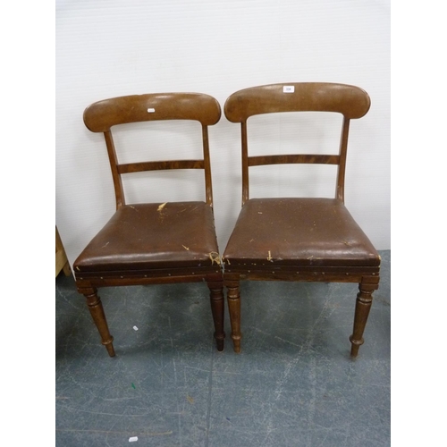 334 - Pair of mahogany dining chairs.