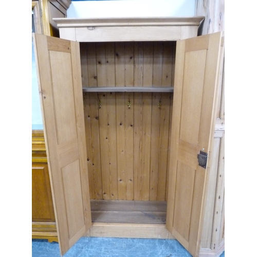 346 - Two-door pine cupboard.