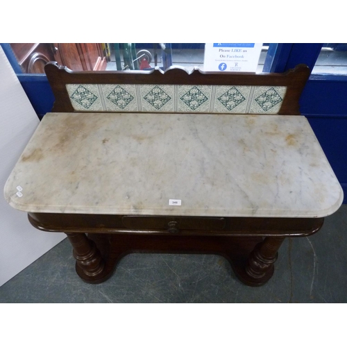 348 - Marble-top washstand.