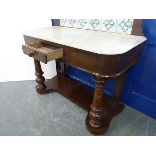 348 - Marble-top washstand.