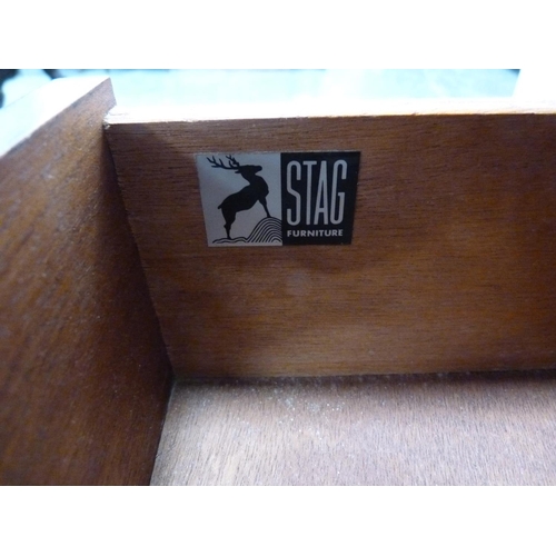 349 - Stag four-drawer bedside chest.