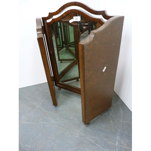 350 - Triple dressing mirror.