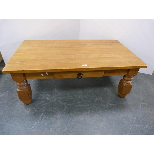 351 - Coffee table with frieze drawer.