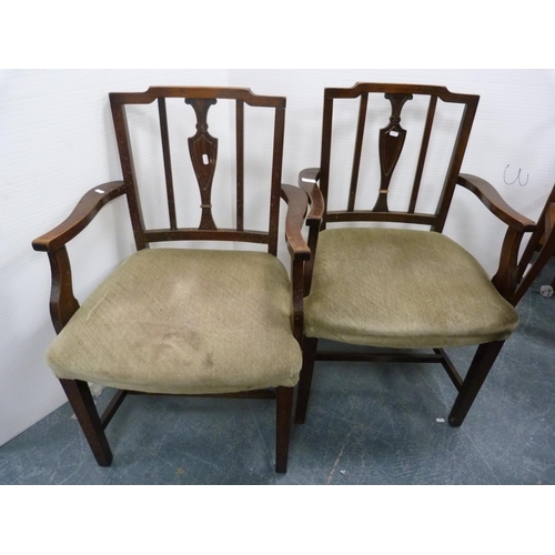 359 - Pair of open armchairs.