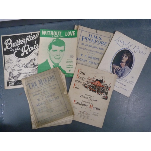 40 - Assorted sheet music.